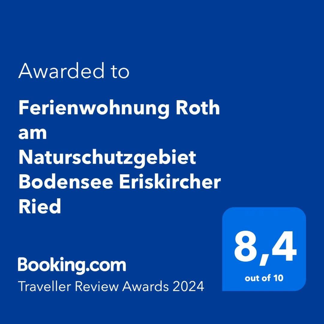 Ferienwohnung Roth Am Naturschutzgebiet Bodensee Eriskircher Ried ภายนอก รูปภาพ